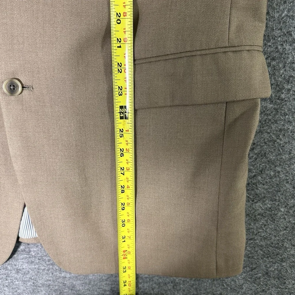 Croft & Barrow Sportcoat Mens 42L Reg Classic Fit Tan Brown 2 Button‎ Blazer